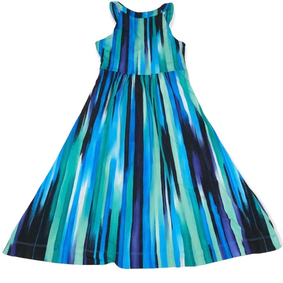 Calvin Klein Watercolor Striped Print Dress - Picture 3 of 5
